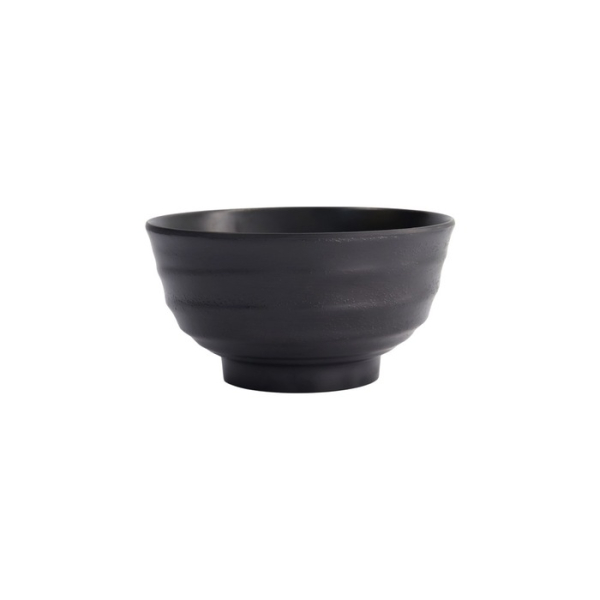 Rice Bowl Black, Melamine, Ø 18 × 9.5 cm, 1 l, Item No. 18236