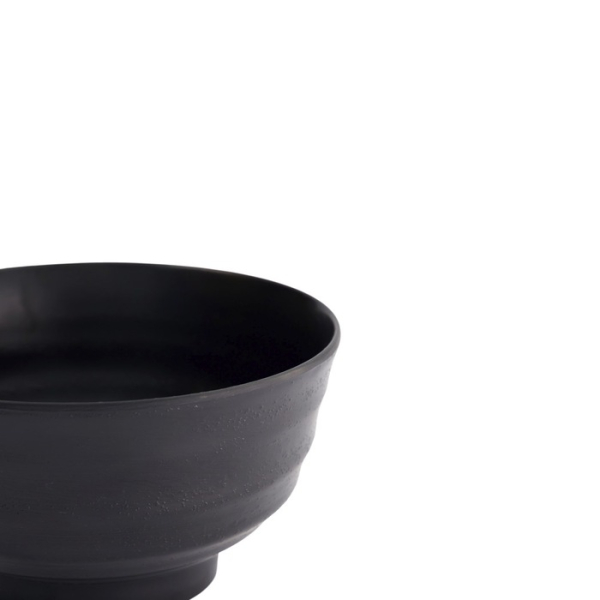 Rice Bowl Black, Melamine, Ø 18 × 9.5 cm, 1 l, Item No. 18236