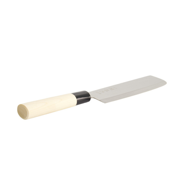 Stainless Steel Cooking Knife Nakkiri 165mm Hammered Style at g-HoReCa (picture 2 of 5)