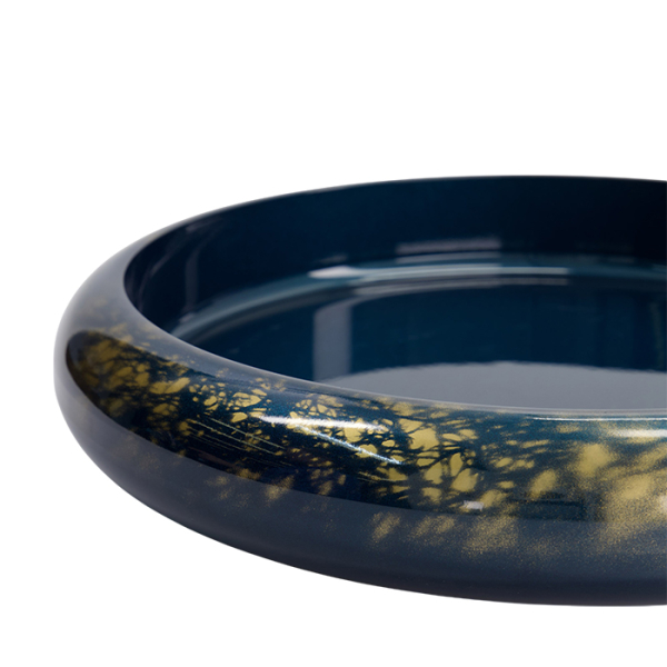 TDS, Sushi Oke, Marble, Außen 51x8,1cm Innen 44,4x5,5cm, Blau/Gold - Art Nr.18317