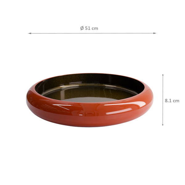 TDS, Sushi Oke, Outer 51x8.1cm Inner 44.4x5.5cm, Orange/Gold - Item No. 18321