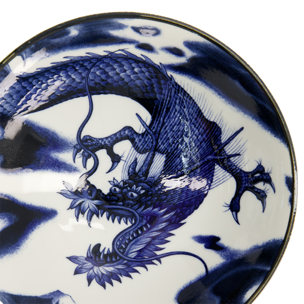 TDS, Japonism, Bowl, Blue, Ø 25.2 x 7.7 cm, Dragon - Item No: 18765