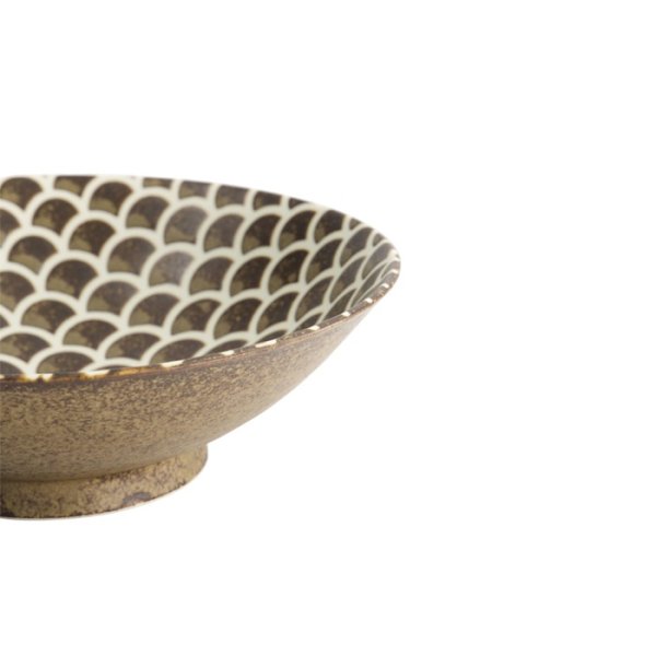 Salad Bowl Iga Matte Mermaid Brown, Stoneware, Ø 25 × 7.4 cm, 1.4 l, Item No. 20331
