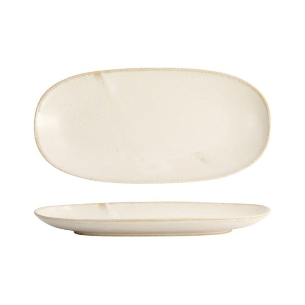 Tokyo Design Studio Sushi Plate Titanium Matte White, Porcelain, 28.5 × 14 × 2.5 cm