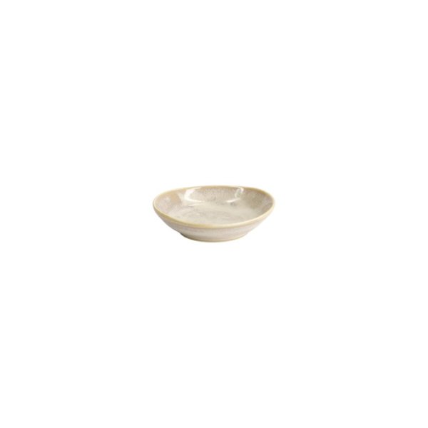 Ovaler Saucenteller Titanium Matte Weiß, Porzellan, 10 × 2,6 cm, Art.-Nr. 20366