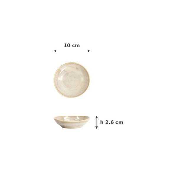 Ovaler Saucenteller Titanium Matte Weiß, Porzellan, 10 × 2,6 cm, Art.-Nr. 20366