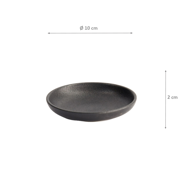 Ø 10x2cm Yuzu Black Saucer at g-HoReCa (picture 5 of 5)