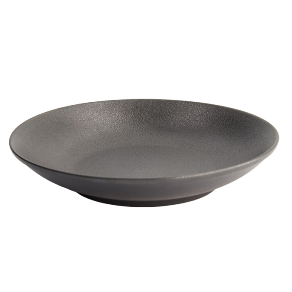 Ø25.2x4.7cm Yuzu Black Deep Rice Plate at g-HoReCa (picture 2 of 6)