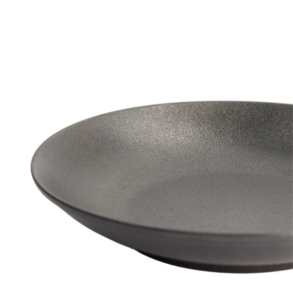 Ø25.2x4.7cm Yuzu Black Deep Rice Plate at g-HoReCa (picture 5 of 6)