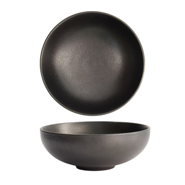Ø 16x5.9cm 630ml Yuzu Black Round Bowl at g-HoReCa (picture 1 of 6)