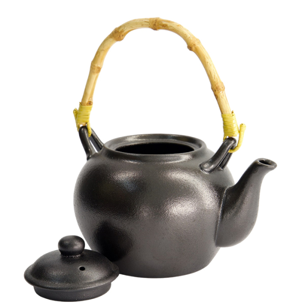 Yuzu Schwarz Teekanne Ø 17.5x14x11cm 850ml Teekanne bei g-HoReCa (Bild 2 von 6)