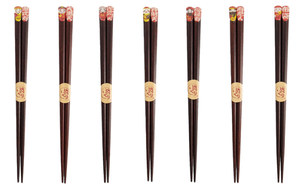  Seven Lucky Gods -  23 cm Japanese-Essstäbchen bei g-HoReCa 