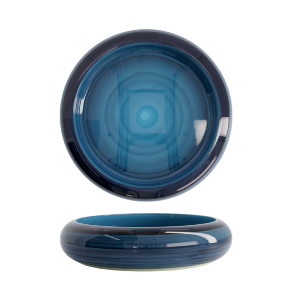 TDS, Sushi Oke, Outer 27.5x6.2cm Inner 22.2x4.3cm, Blue Azure- Item No. 20852