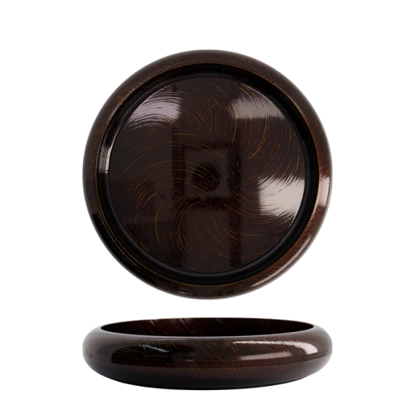 TDS, Sushi Oke, Outer 40.3x7cm Inner 34.3x5.1cm, Gold Wood - Item No. 20860