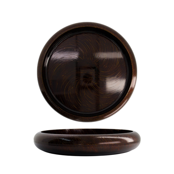 TDS, Sushi Oke, Outer 47.6x8cm Inner 40.9x5.4cm, Gold Wood - Item No. 20862