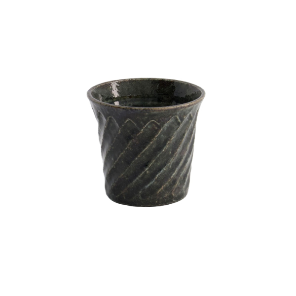 Oribe Black Ø 8.8x8cm 250ml  Sake Cup at g-HoReCa (picture 2 of 2)