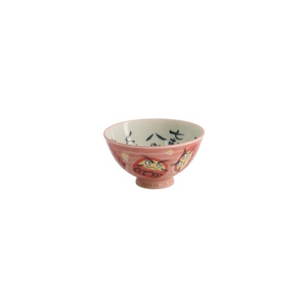 Rice Bowl Kawaii Daruma Pink, Porcelain, Ø 11.5 × 6 cm, 300 ml, Item No. 21007