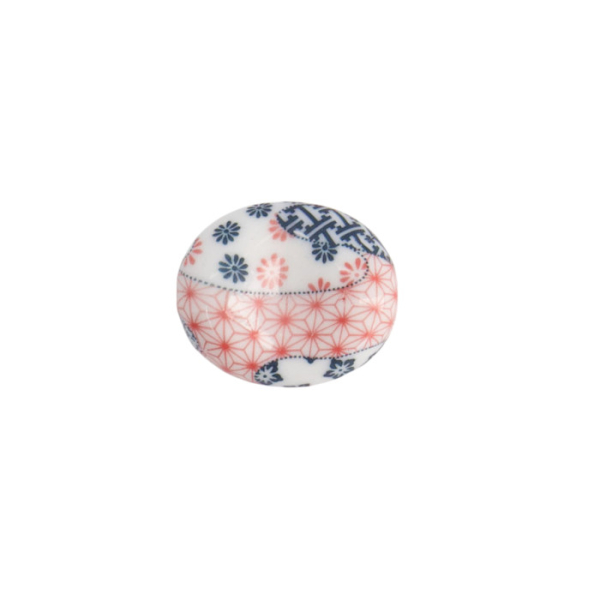 Chopstick Rest Blue/Red, Porcelain, Item No. 21103