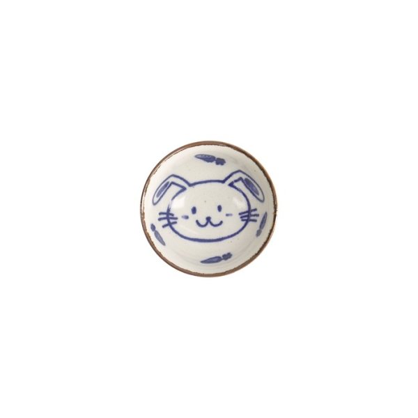 Rice Bowl Kawaii Rabbit Usagi Red, Porcelain, Ø 11.5 × 6 cm, 300 ml, Item No. 21274