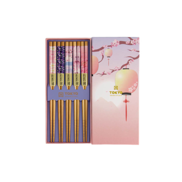 Pink Lantern 5 Paar Essstäbchen bei g-HoReCa (Bild 2 von 5)