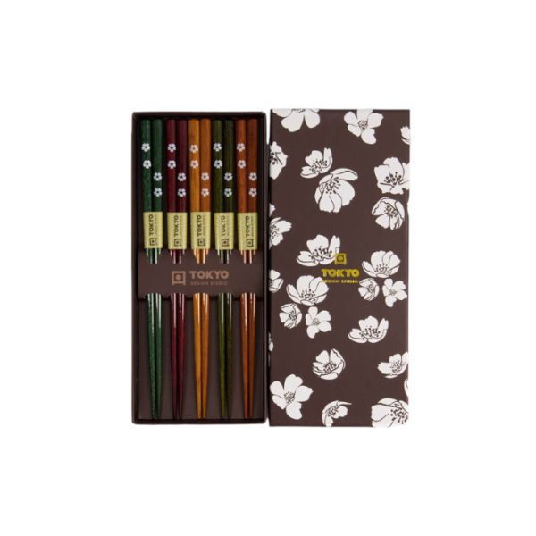 Black White Flower Chopstick Set at g-HoReCa (picture 2 of 5)