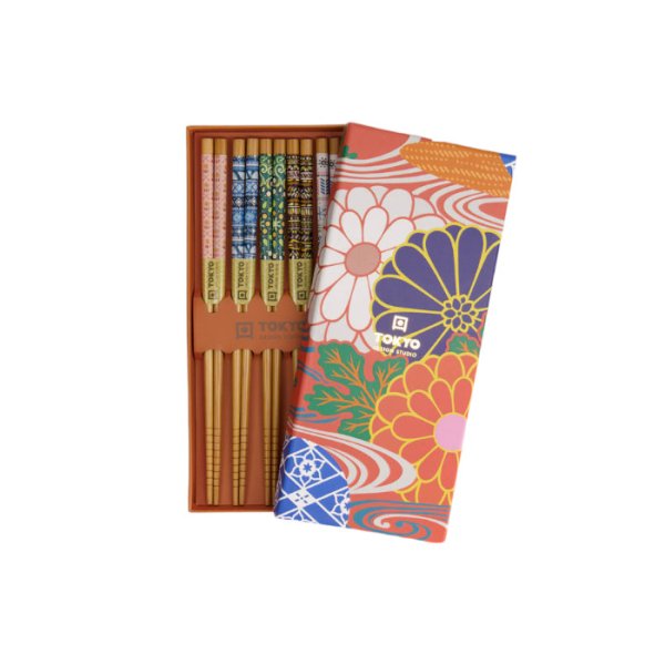 Orange Flower Chopstick Set at g-HoReCa (picture 1 of 5)
