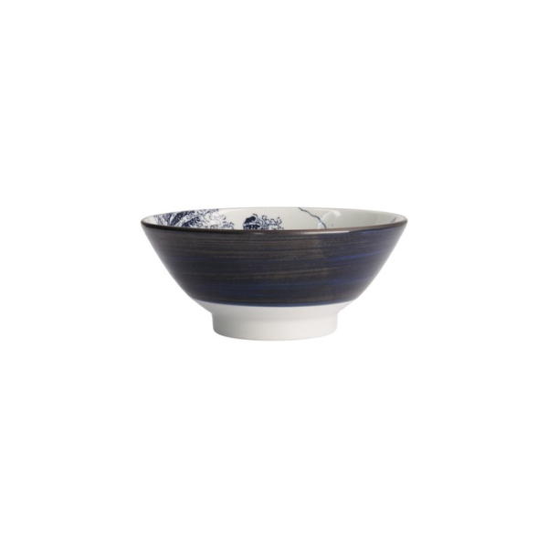 Ramenschale Hokusai Blau/Weiß, Porzellan, Ø 17 × 8 cm, Art.-Nr. 21329