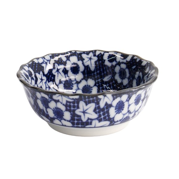 Sauce Bowl Nuome Shunjyu White/Blue, Porcelain, Ø 9 × 3.5 cm, Item No. 21366