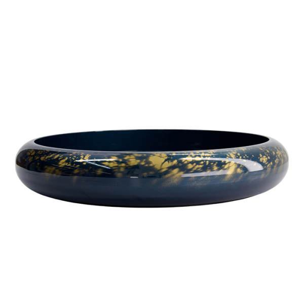 TDS, Sushi Oke, Marble, Außen 43,8 x 7,4 cm, Innen 37,6 x 5,2cm, Blau/Gold - Art Nr. 21402