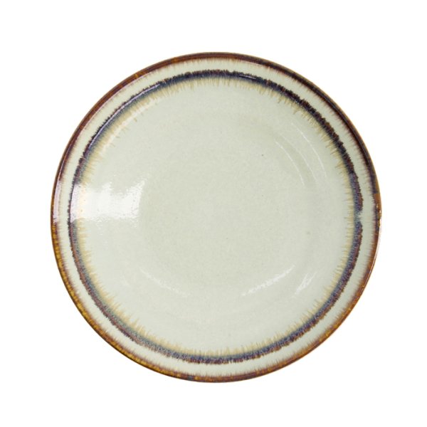 Schale Wasabi Hellgrün/Braun, Keramik, Ø 22,5 × 5 cm, Art.-Nr. 21455