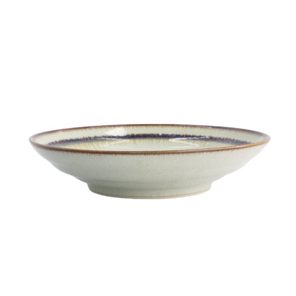 Schale Wasabi Hellgrün/Braun, Keramik, Ø 22,5 × 5 cm, Art.-Nr. 21455