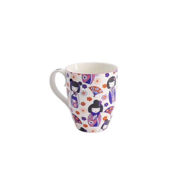 Ø 8.5x10.2cm Kawaii Kokeshi Tasse mit Geschenkbox bei g-HoReCa (Bild 2 von 5)