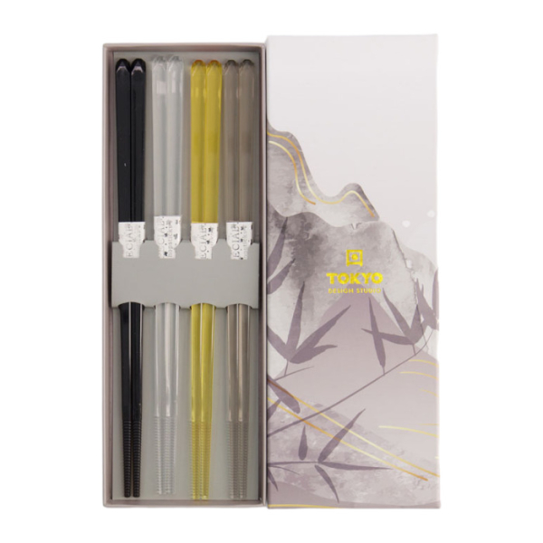 Acrylic Brown Chopstick Set at g-HoReCa (picture 2 of 5)