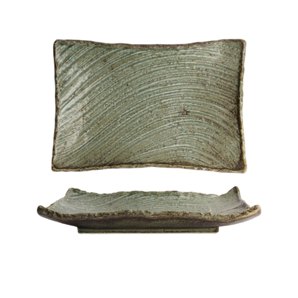 31x21x4cm Großer Teller Wabi Uguisu bei g-HoReCa (Bild 1 von 6)