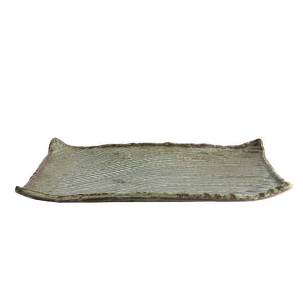 37x24.5x4cm Großer Teller Wabi Uguisu bei g-HoReCa (Bild 2 von 6)