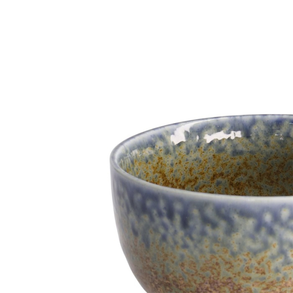 Tayo Bowl Mino Yaki Reef Blue (Blue/Brown), Ceramic, Ø 12.7 × 7 cm, 550 ml, Item No. 21582