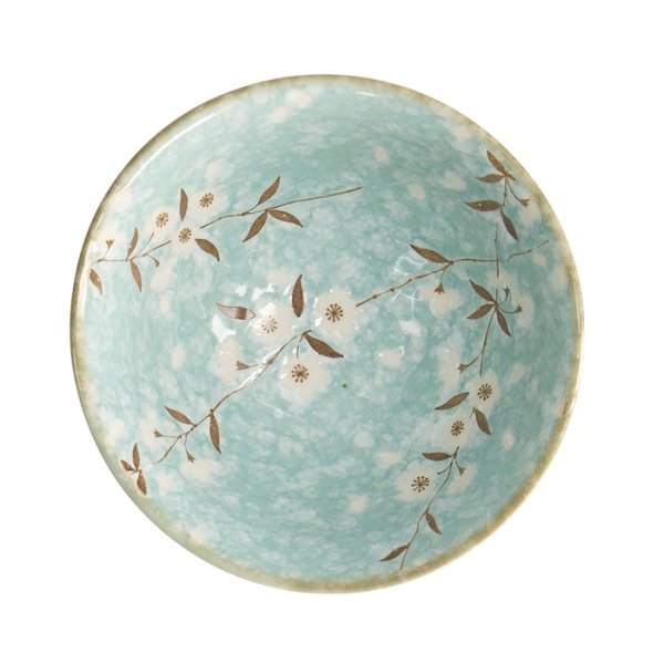 Rice Bowl Light Blue Sakura, Porcelain, Ø 13 × 6 cm, 350 ml, Item No. 21593