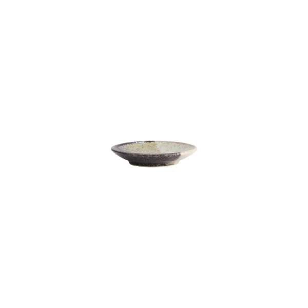Round Plate Oboro Yamakage Black/Brown/White, Ceramic, Ø 9.8 × 1.7 cm, Item No. 21619