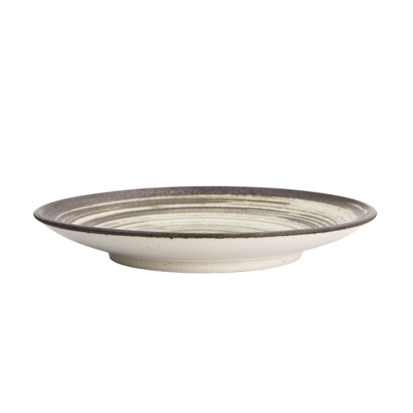 Schwarz/Weiß Asashio Runder Teller bei g-HoReCa (Bild 4 von 6)