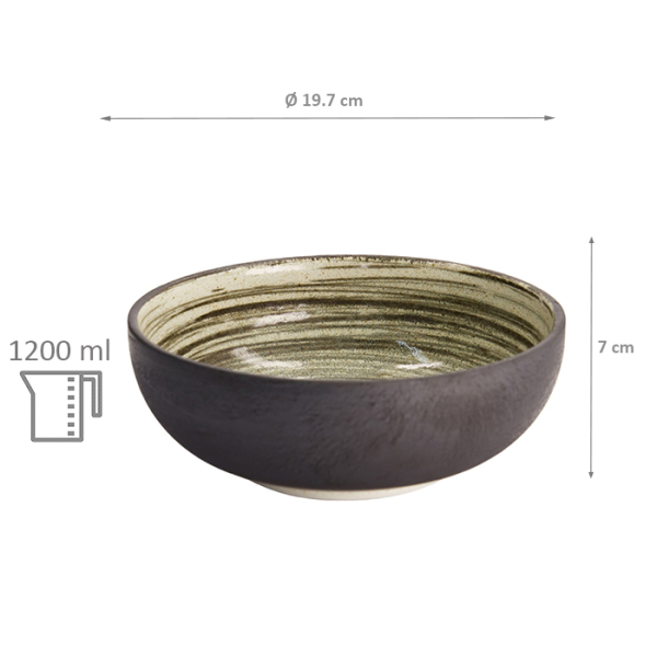 Black/White Asashio Tayo Bowl at g-HoReCa (picture 6 of 6)