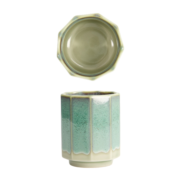 White/ Aqua Glaze Teacup at g-HoReCa (picture 1 of 6)