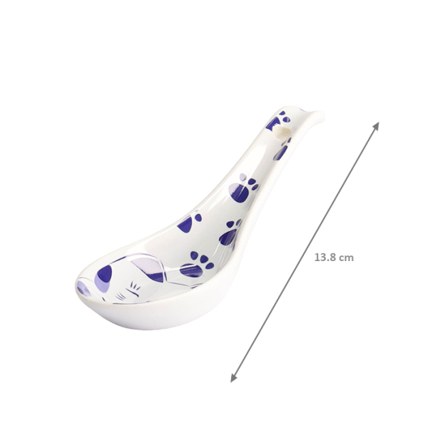 13.8x4.8cm - Art. Nr. 21672 Kawaii Blue Maneko Löffel bei g-HoReCa (Bild 4 von 4)