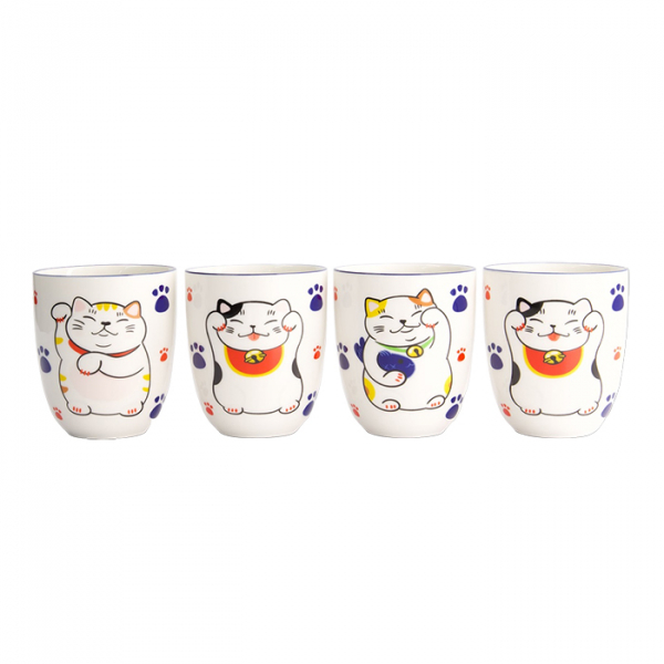 Kawaii Glückskatze 4 Becher Set bei g-HoReCa (Bild 1 von 5)