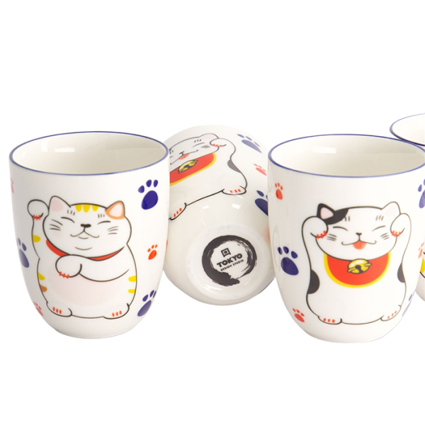 Kawaii Glückskatze 4 Becher Set bei g-HoReCa (Bild 2 von 5)