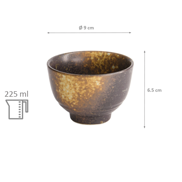 9x6.5cm 225ml Edo Brown Teebecher bei g-HoReCa (Bild 7 von 7)