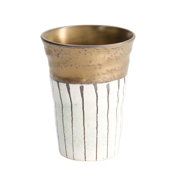 Schwarzgold mit weißem Streifen Teetasse bei g-HoReCa (Bild 2 von 5)