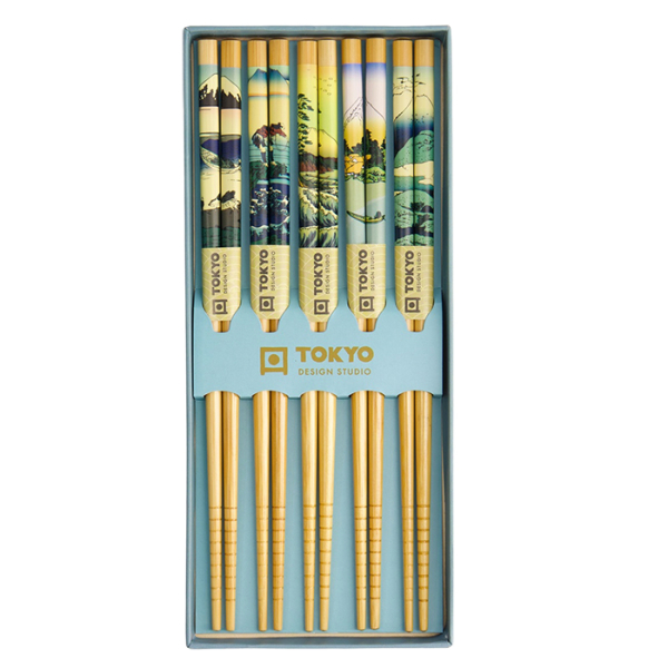 TDS, 5 Paar Essstäbchen, Geschenkset, Fuji, Art.-Nr. 21876