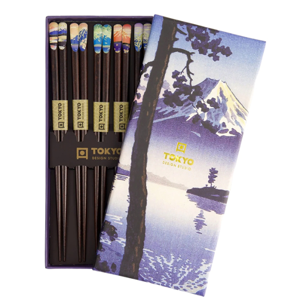 5 Paar Essstäbchen EDO Japan bei g-HoReCa