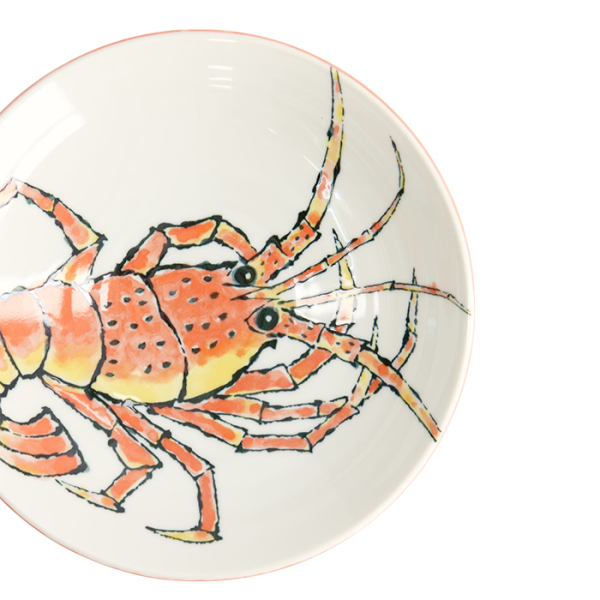 Tiefer Teller Seafood Hummer Rot, Porzellan, Ø 21,7 × 5,2 cm, 900 ml, Art.-Nr. 21942