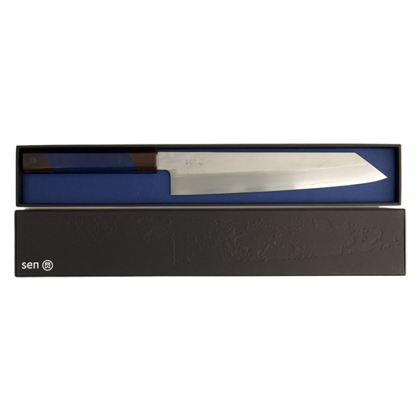 10 cm Kotai Paring Messer gehämmert mit Bambusbox bei g-HoReCa